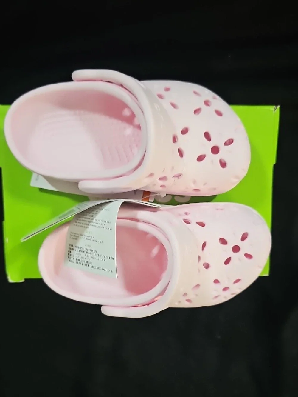 *Brand New* CROCS Kids' Classic Floral Clog - Pale Pink